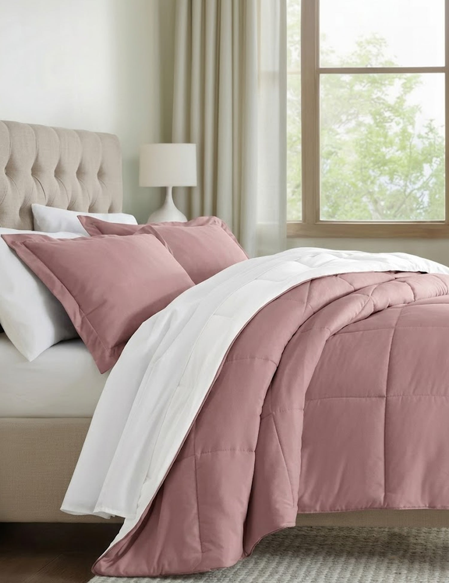 Reversible Down-Alternative Comforter Set