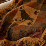 Raven Rose Vintage Patchwork Quilted Blanket