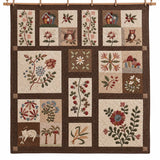 Vintage Country Fruit Floral Patchwork Quilted 3-Piece Bedding Set