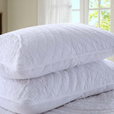Neutral Textured Circles Quilted 3-Piece Bedding Set