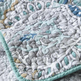Bohemian Mandala Floral Print Quilted 3‑Piece Bedding Set